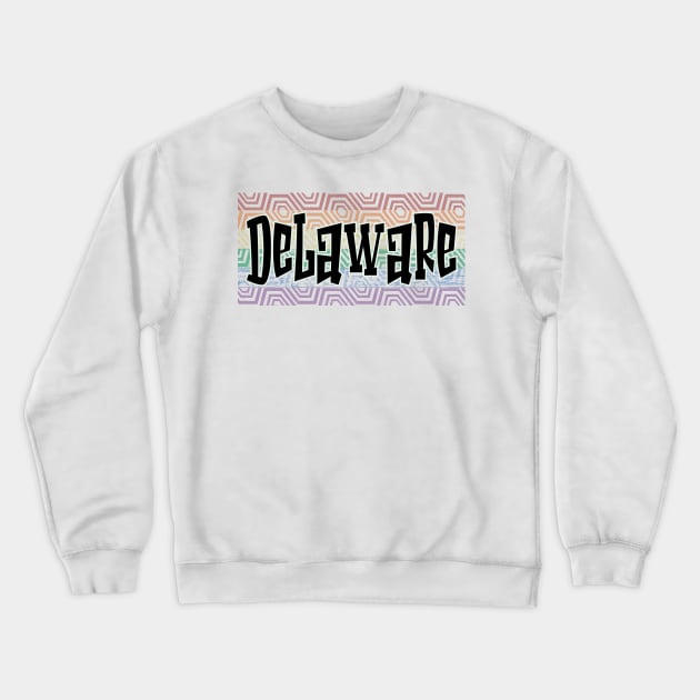 LGBTQ PRIDE USA DELAWARE Crewneck Sweatshirt by Zodiac BeMac